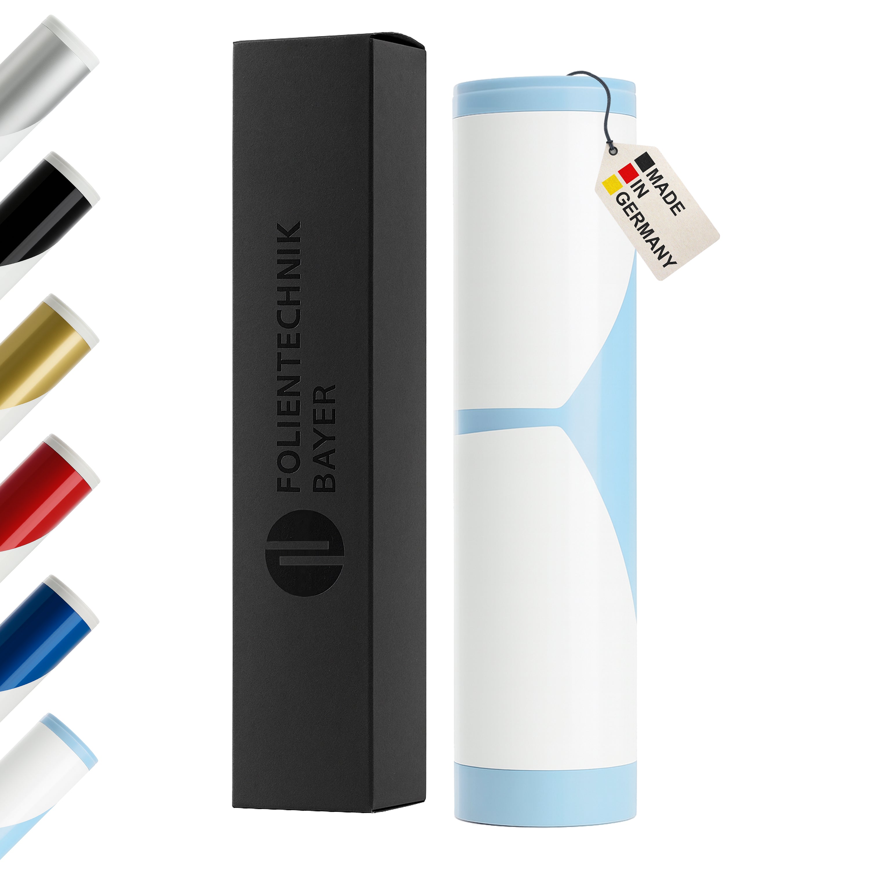 Motorhauben Streifen – 2-teiliges Auto Racing Stripes Folienset, Tuning Aufkleber, universell passend, selbstklebend & wetterfest