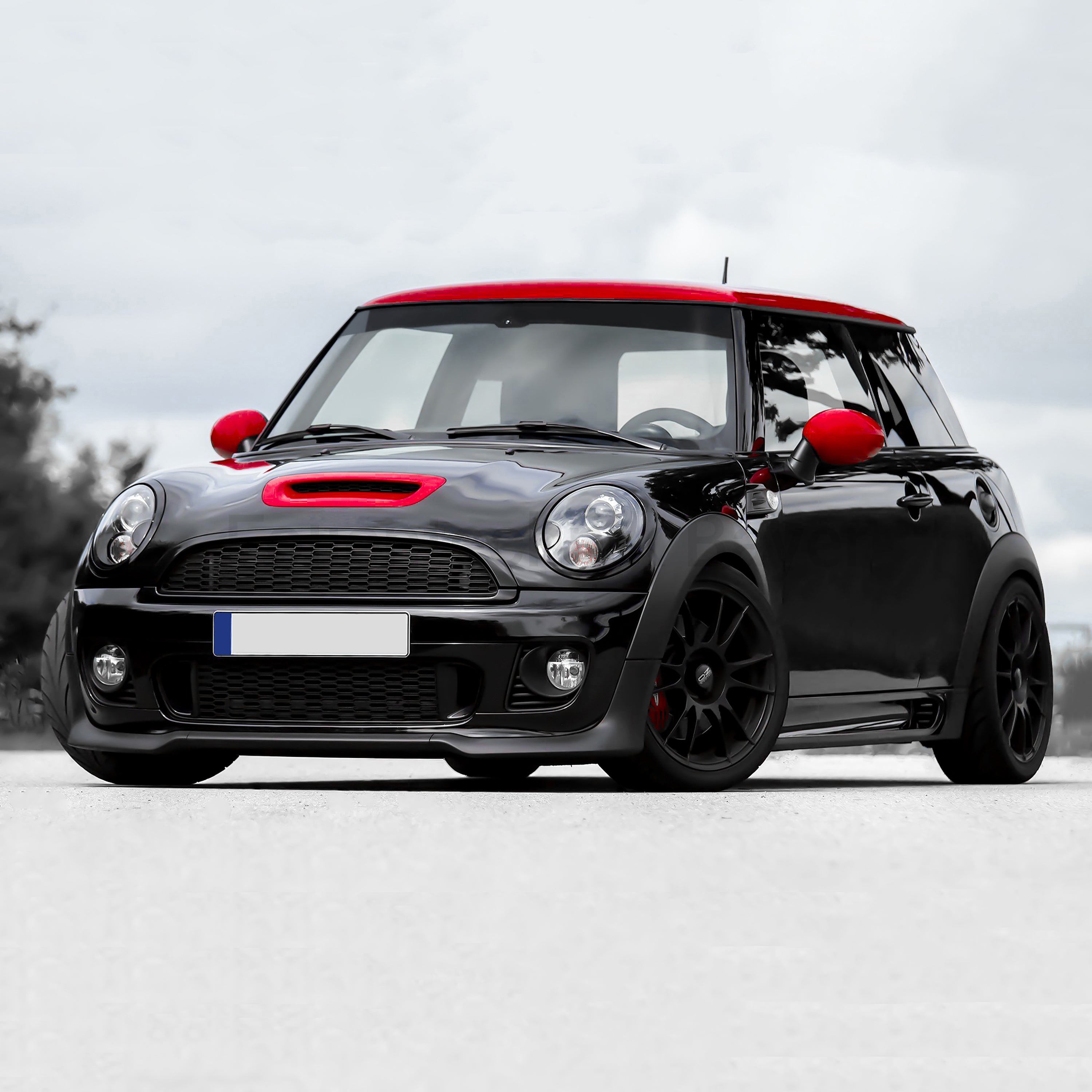 Blendstreifen für MINI One Cooper JCW R55 R56 R57 – Tuning Frontscheibenkeil, Scheibentönung & sportliches Design, UV-beständig, passgenau, selbstklebend & wetterfest