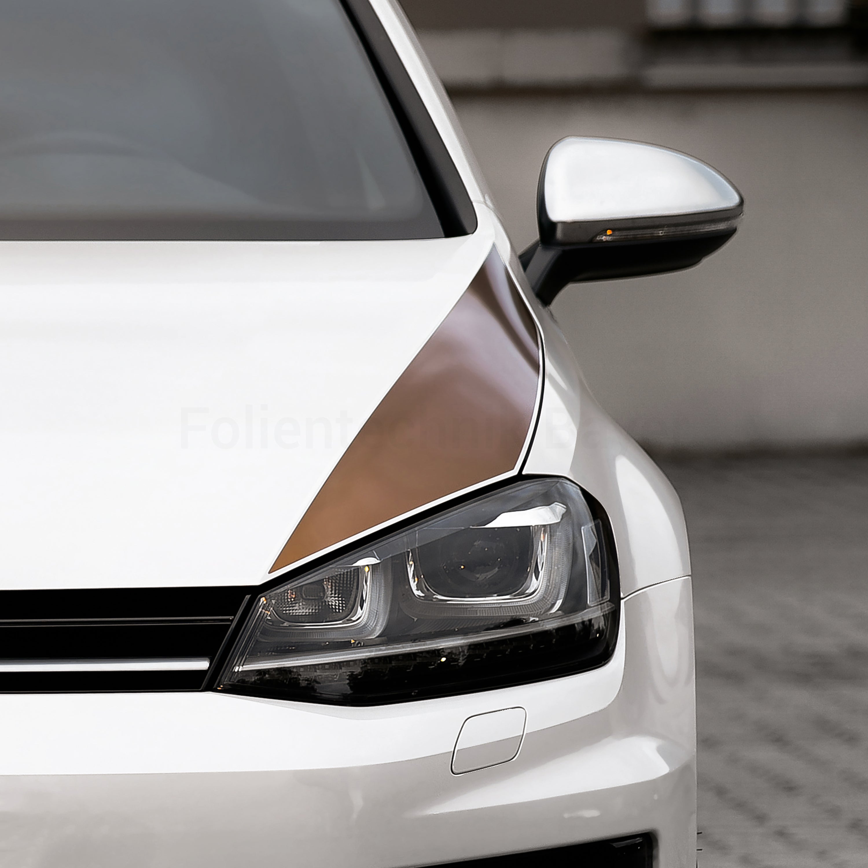 Motorhaubenstreifen für VW Golf 7 – 2-teiliges Racing Stripes Folienset, Tuning Aufkleber, passgenau, selbstklebend & wetterfest