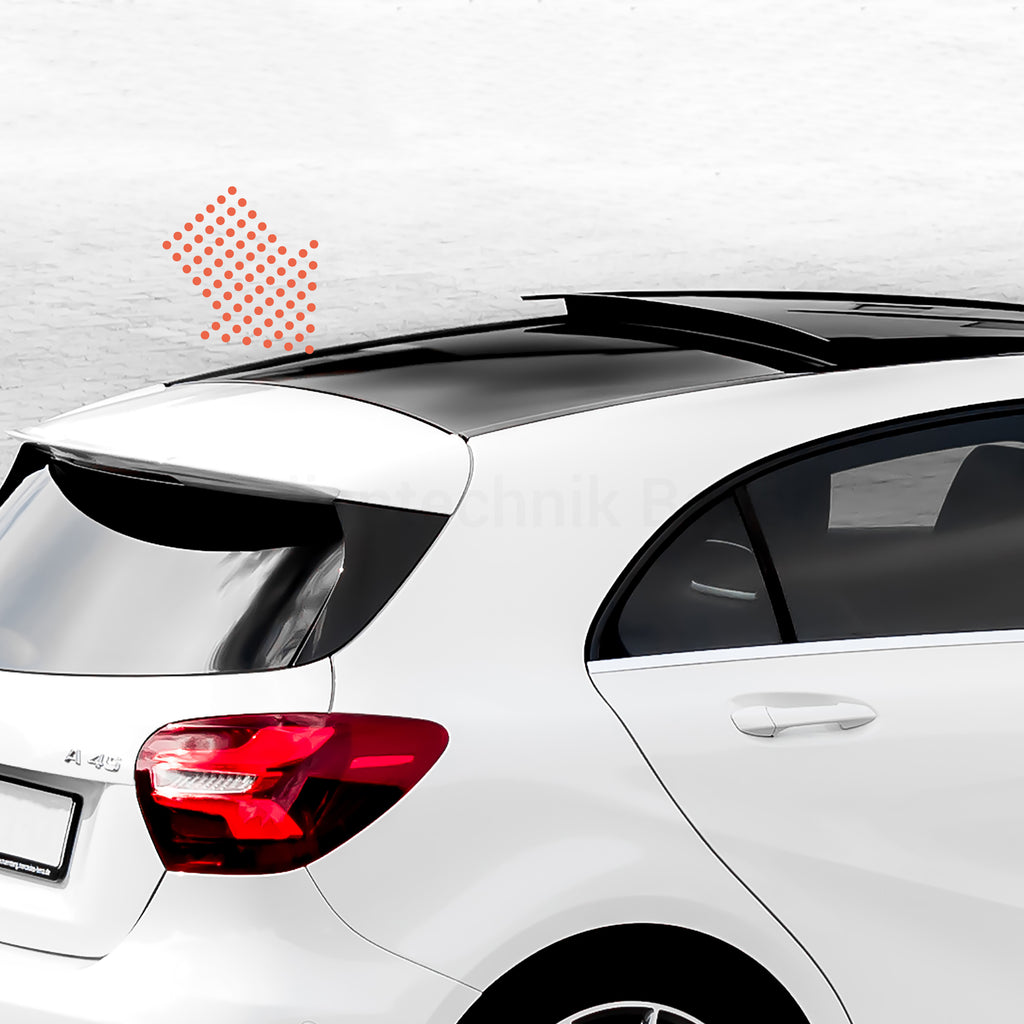 Dachfolierung für Mercedes A-Klasse W176 – 1-teiliger Foliensatz, Dekor Aufkleber, passgenau, selbstklebend & wetterfest