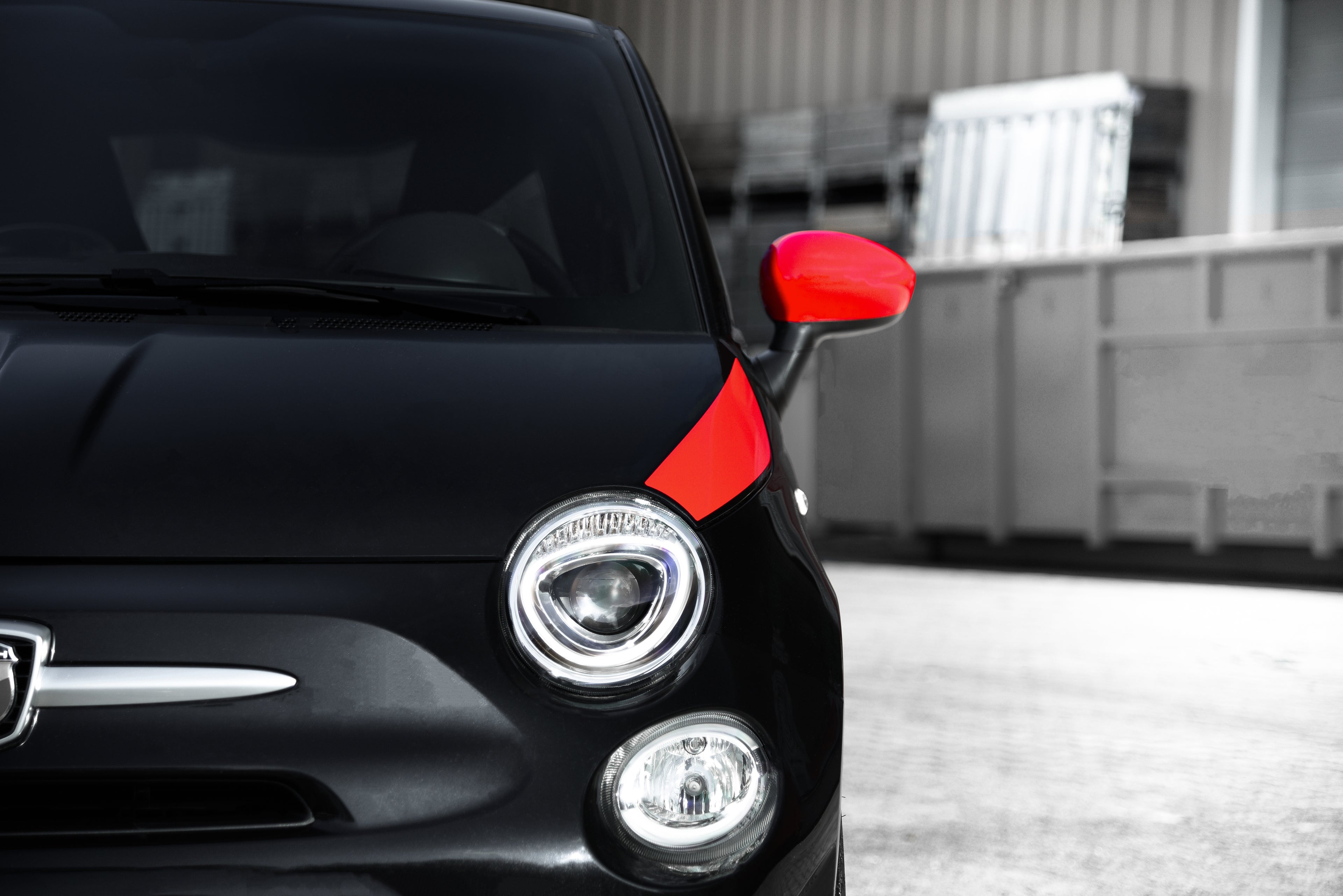 Motorhaubenstreifen für Fiat 500 Abarth 595 – 2-teiliges Racing Stripes Folienset, Tuning Aufkleber, passgenau, selbstklebend & wetterfest