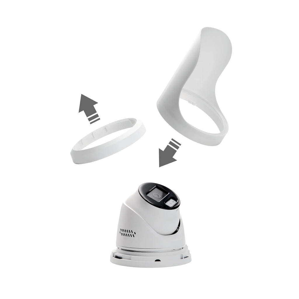 Regenschutz‑Abdeckung für Hikvision DS‑2CD3346G2‑ISU/SL – stabile Kamera‑Abdeckung aus ABS-Kunststoff, Schutzdach für Außenüberwachung, witterungsbeständig & einfache Montage